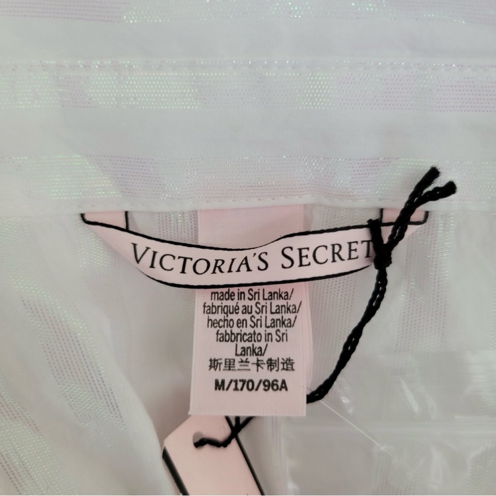 Victoria's Secret White Stripe Night Shirt Small - Picture 5 of 5